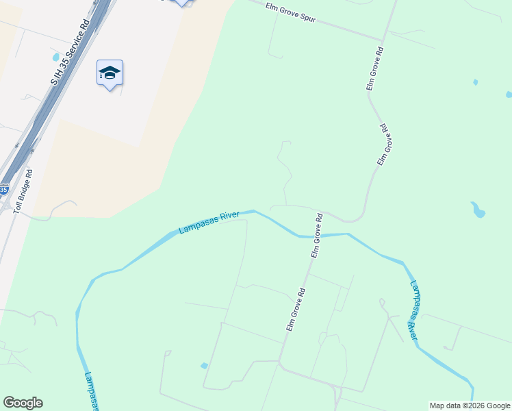 map of restaurants, bars, coffee shops, grocery stores, and more near 4170 Elm Grove Road in Belton