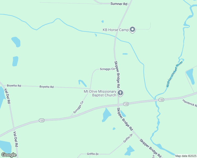 map of restaurants, bars, coffee shops, grocery stores, and more near 5590 Scruggs Circle in Hahira