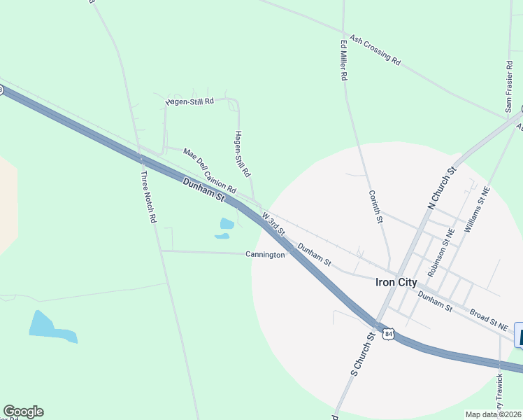 map of restaurants, bars, coffee shops, grocery stores, and more near 312 Dunham Street in Iron City