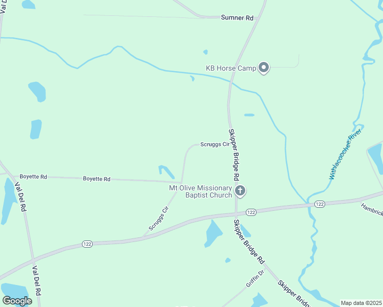 map of restaurants, bars, coffee shops, grocery stores, and more near 5590 Scruggs Circle in Hahira