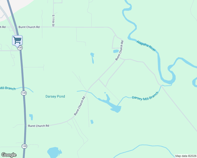 map of restaurants, bars, coffee shops, grocery stores, and more near Burnt Church Road in Lakeland