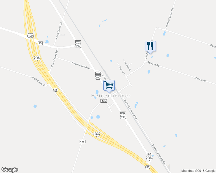 map of restaurants, bars, coffee shops, grocery stores, and more near in Heidenheimer