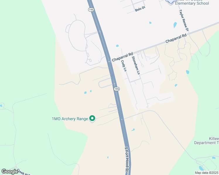 map of restaurants, bars, coffee shops, grocery stores, and more near 224 Brandy Loop in Killeen