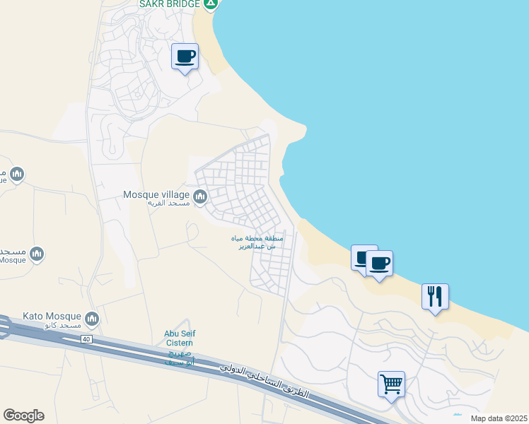 map of restaurants, bars, coffee shops, grocery stores, and more near in El-Alamein