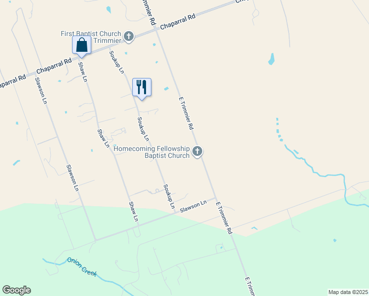 map of restaurants, bars, coffee shops, grocery stores, and more near 9998 East Trimmier Road in Killeen