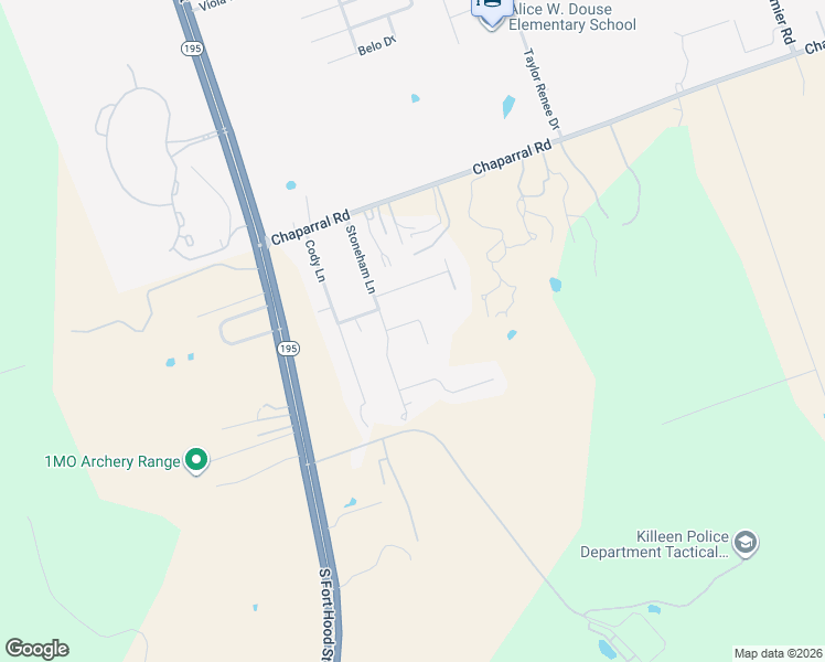 map of restaurants, bars, coffee shops, grocery stores, and more near 228 Ariana Court in Killeen