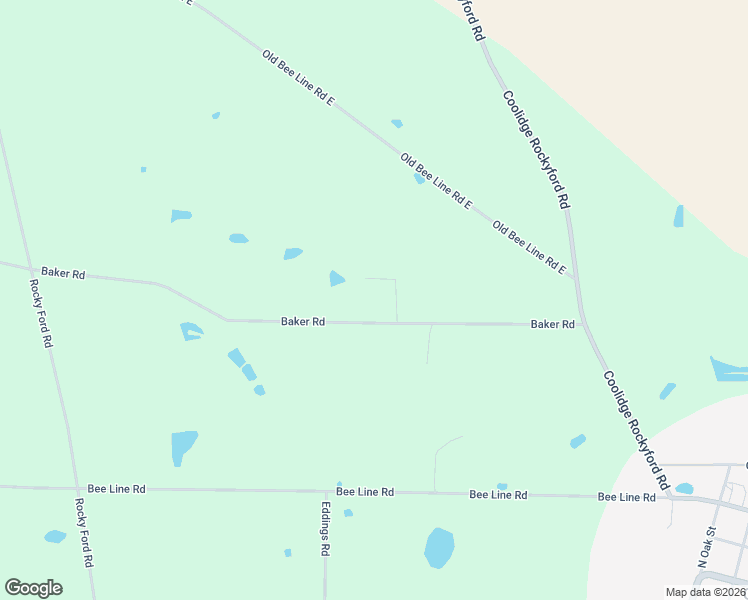 map of restaurants, bars, coffee shops, grocery stores, and more near 2069 Baker Road in Coolidge