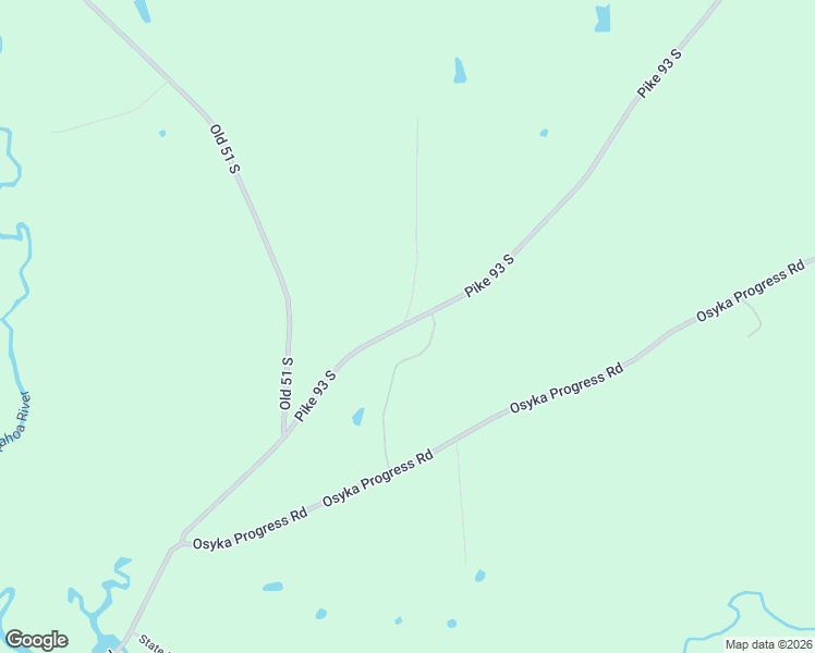 map of restaurants, bars, coffee shops, grocery stores, and more near 1171-1185 Pike 93 South in Osyka