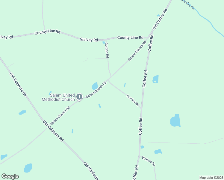 map of restaurants, bars, coffee shops, grocery stores, and more near 9111 Salem Church Road in Hahira