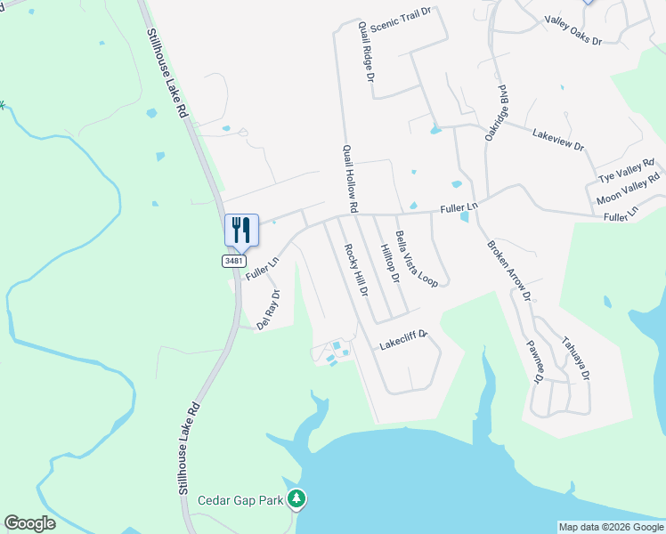 map of restaurants, bars, coffee shops, grocery stores, and more near 3916 Lakecliff Dr in Harker Heights