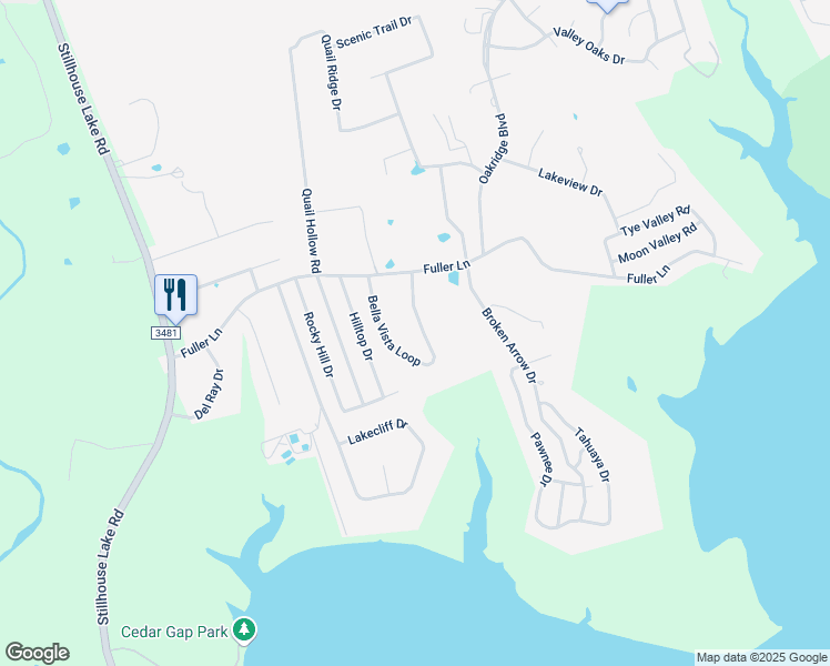 map of restaurants, bars, coffee shops, grocery stores, and more near 3933 Bella Vista Loop in Harker Heights