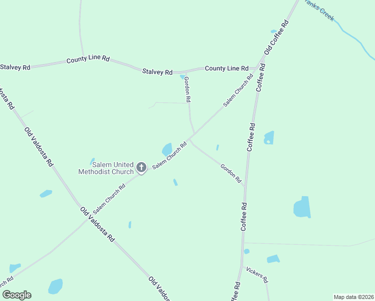 map of restaurants, bars, coffee shops, grocery stores, and more near 9111 Salem Church Road in Hahira