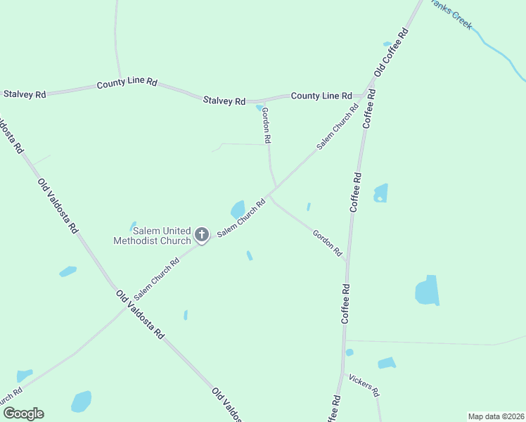 map of restaurants, bars, coffee shops, grocery stores, and more near 9111 Salem Church Road in Hahira