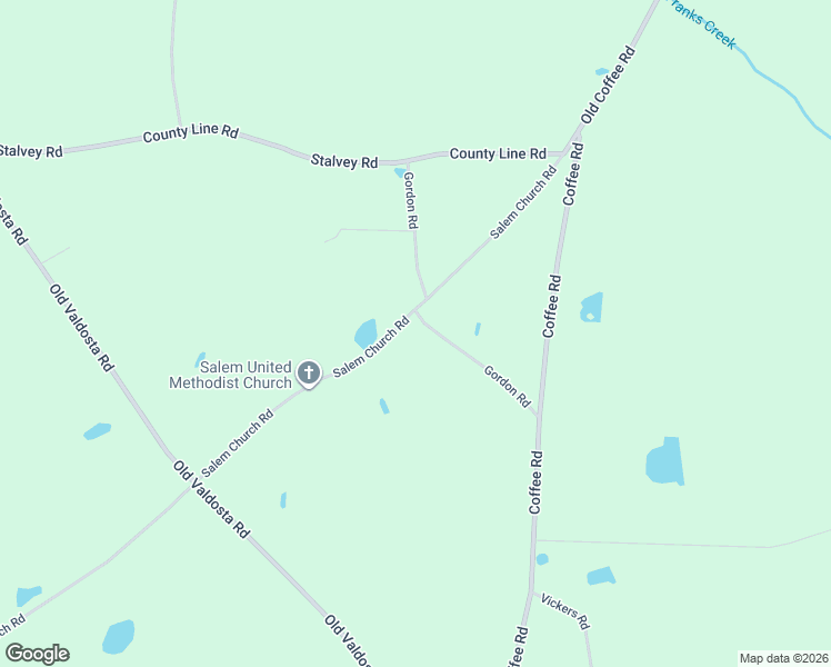 map of restaurants, bars, coffee shops, grocery stores, and more near 9111 Salem Church Road in Hahira