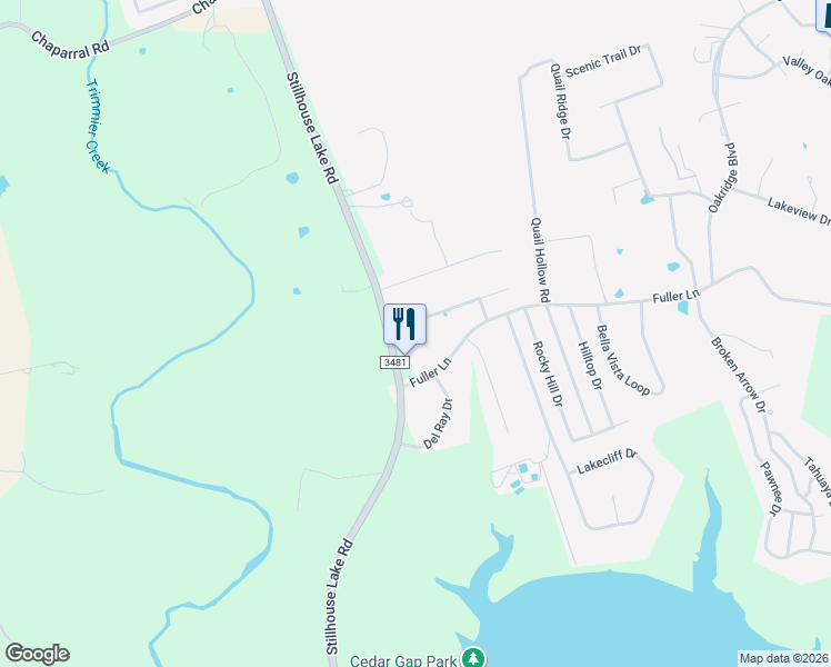 map of restaurants, bars, coffee shops, grocery stores, and more near 1405 Summer Glen Drive in Harker Heights