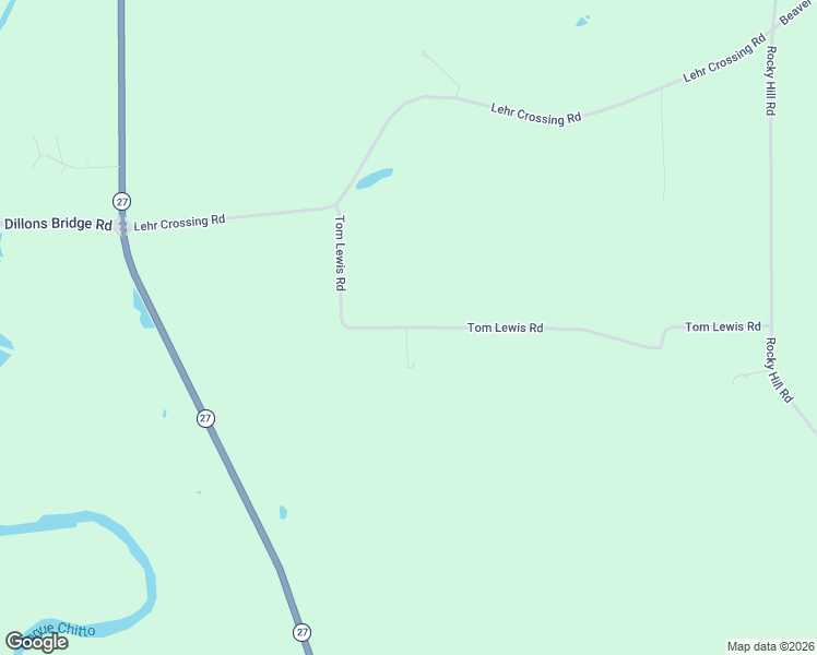 map of restaurants, bars, coffee shops, grocery stores, and more near 47 Tom Lewis Road in Tylertown