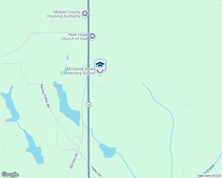 map of restaurants, bars, coffee shops, grocery stores, and more near 16250 U.S. 45 in Citronelle