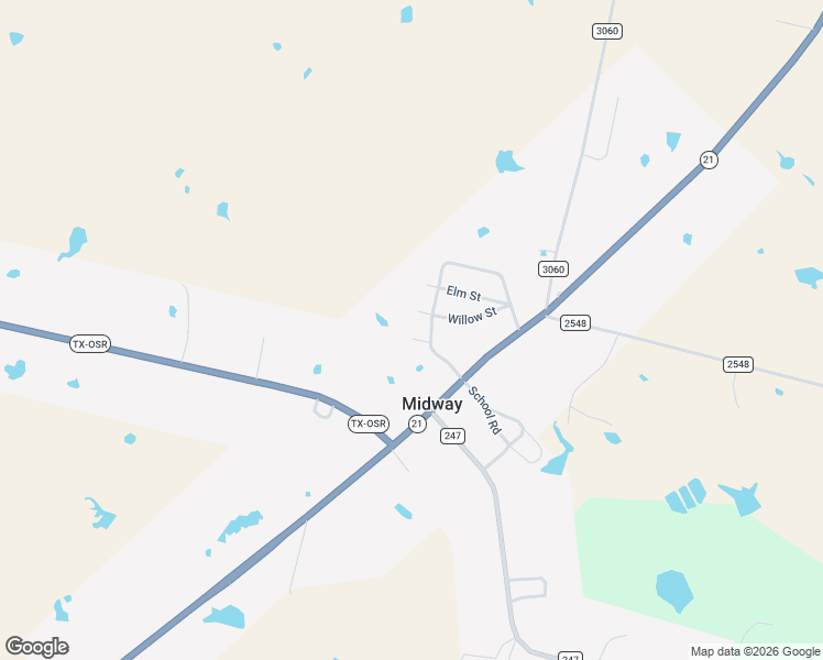 map of restaurants, bars, coffee shops, grocery stores, and more near 9312 Willow Street in Midway