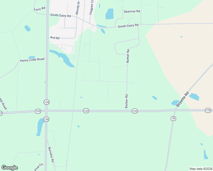 map of restaurants, bars, coffee shops, grocery stores, and more near 118-126 Rebecca Lane in Ray City