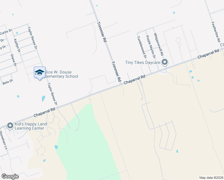 map of restaurants, bars, coffee shops, grocery stores, and more near 3449 Chaparral Road in Killeen