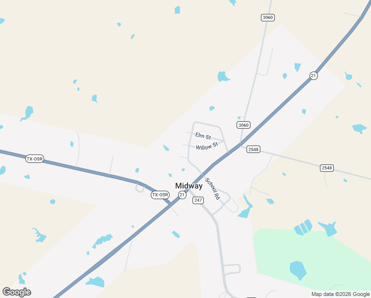 map of restaurants, bars, coffee shops, grocery stores, and more near 9312 Willow Street in Midway