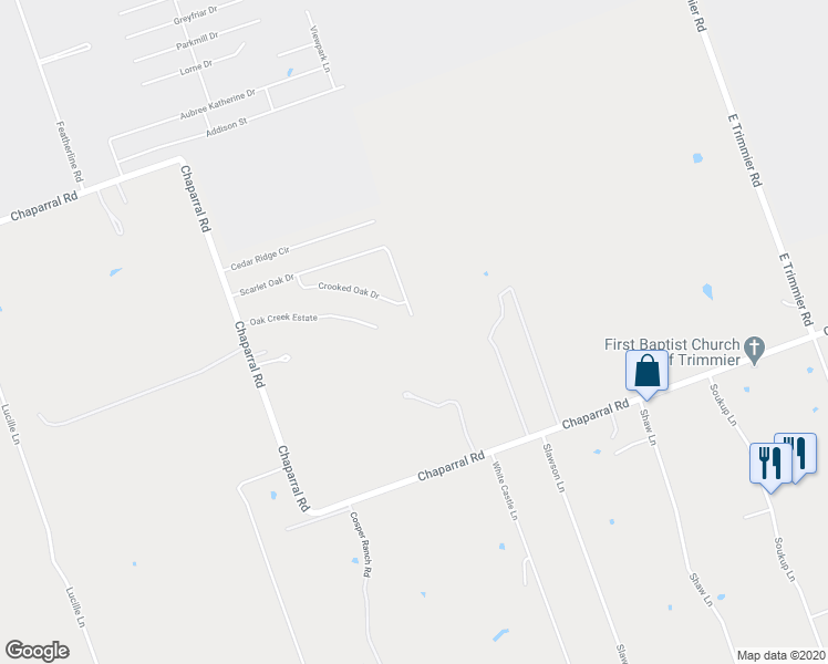 map of restaurants, bars, coffee shops, grocery stores, and more near 656 Scarlet Oak Drive in Killeen