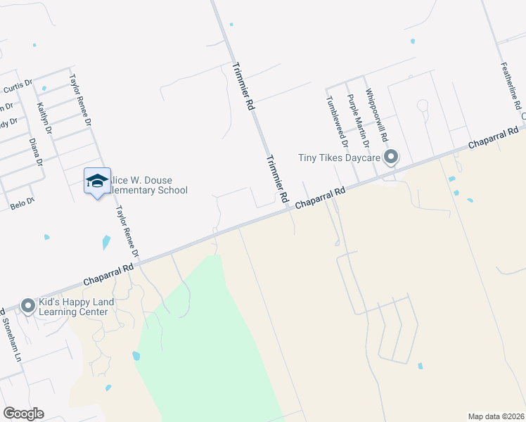 map of restaurants, bars, coffee shops, grocery stores, and more near 3439 Chaparral Road in Killeen