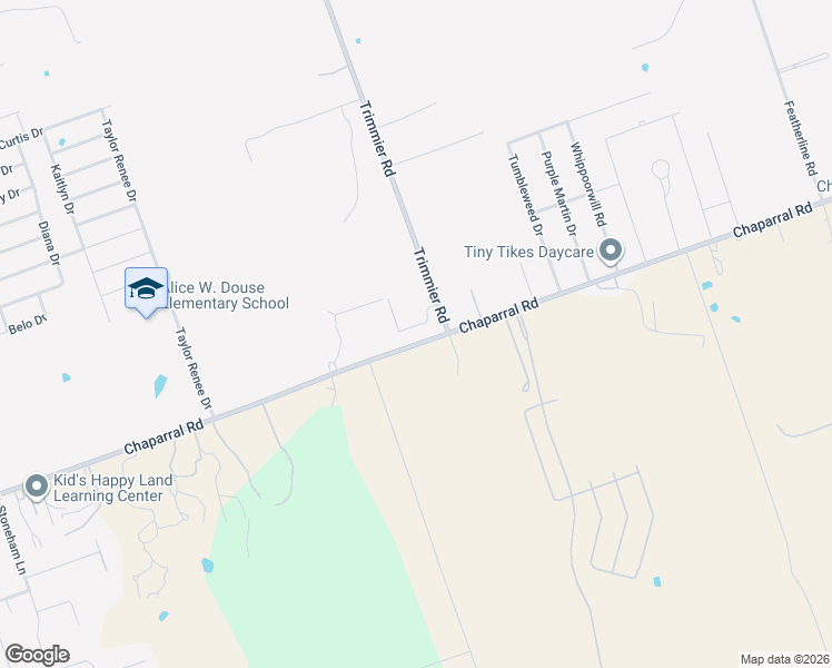 map of restaurants, bars, coffee shops, grocery stores, and more near 3439 Chaparral Road in Killeen