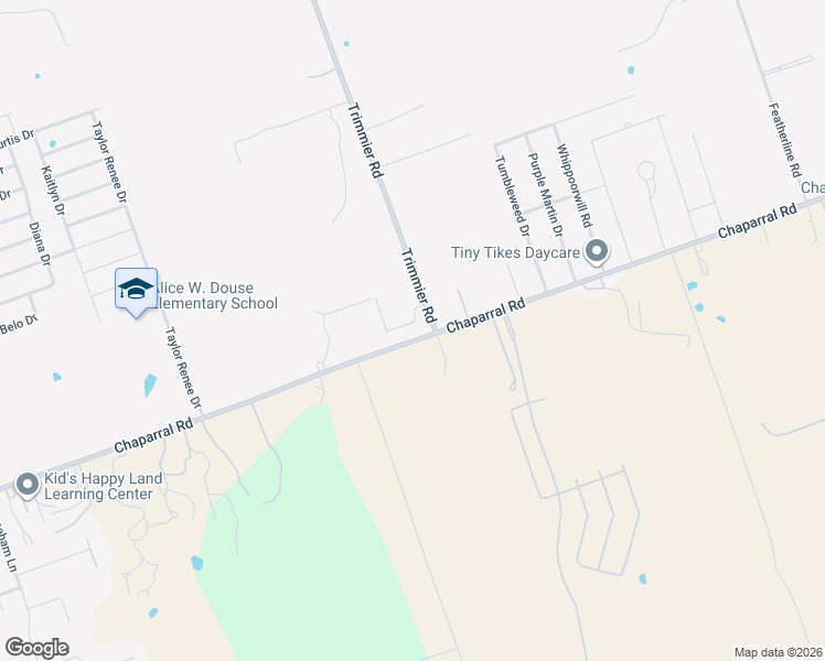 map of restaurants, bars, coffee shops, grocery stores, and more near 3449 Chaparral Road in Killeen