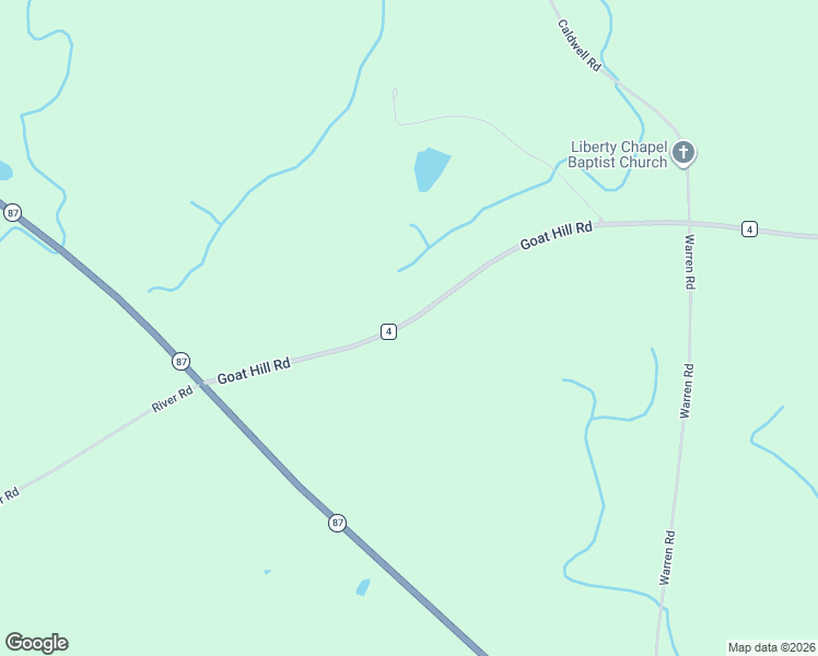 map of restaurants, bars, coffee shops, grocery stores, and more near 7001-7099 Goat Hill Road in Samson