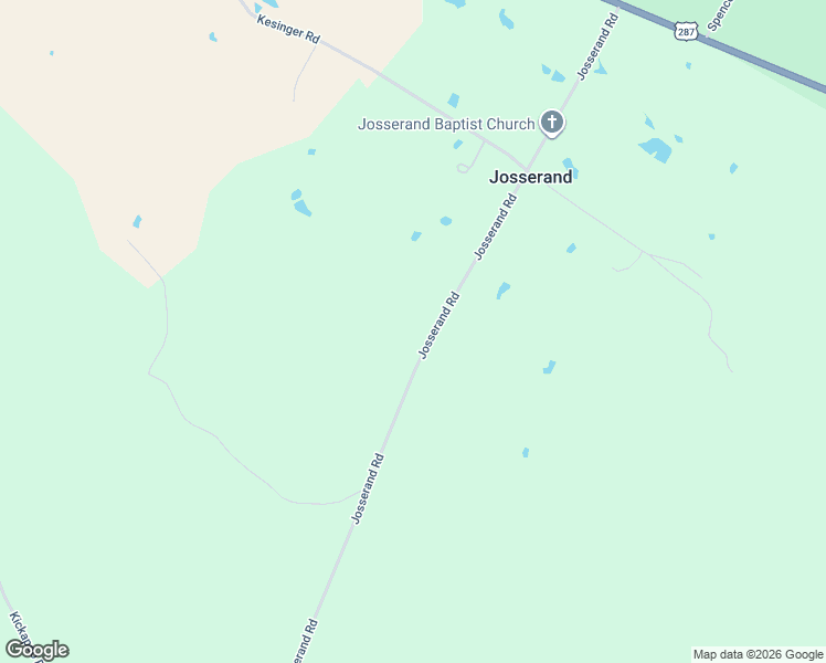 map of restaurants, bars, coffee shops, grocery stores, and more near 772 Josserand Road in Groveton