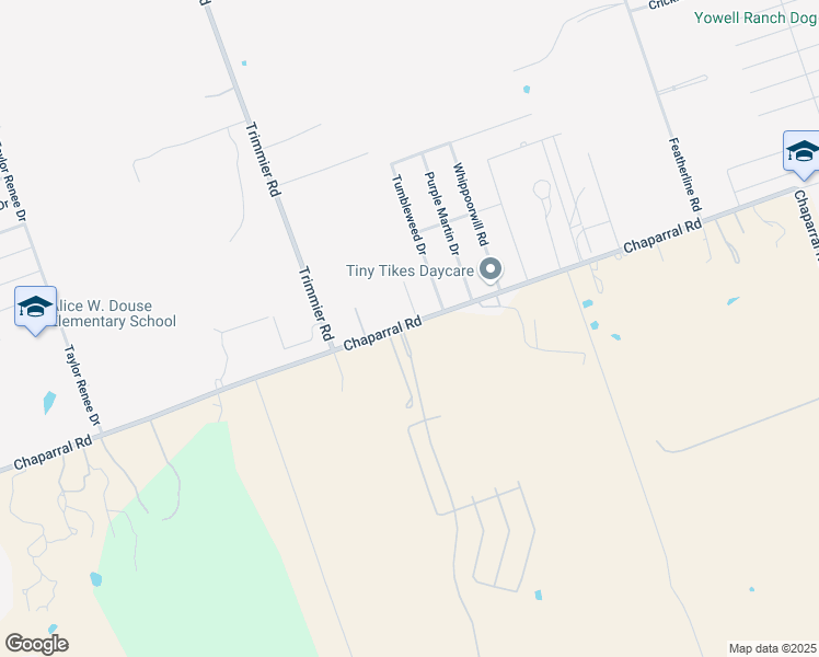 map of restaurants, bars, coffee shops, grocery stores, and more near 3640 Chaparral Road in Killeen