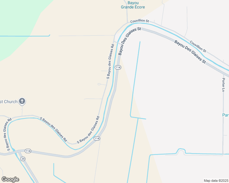 map of restaurants, bars, coffee shops, grocery stores, and more near Louisiana 114 in Plaucheville