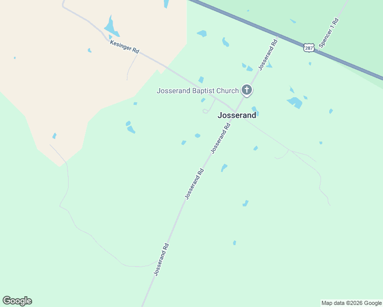 map of restaurants, bars, coffee shops, grocery stores, and more near 772 Josserand Road in Groveton