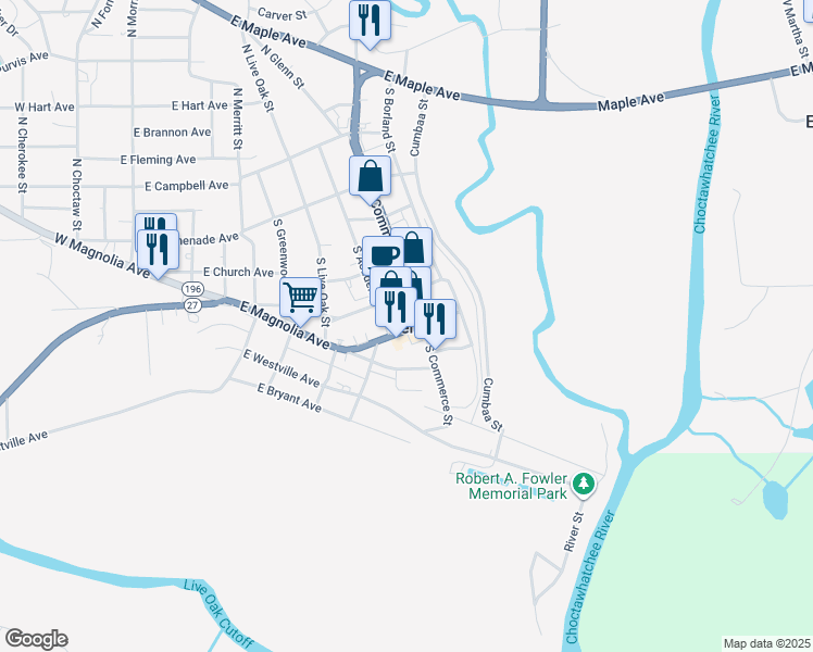 map of restaurants, bars, coffee shops, grocery stores, and more near 815 East Town Avenue in Geneva