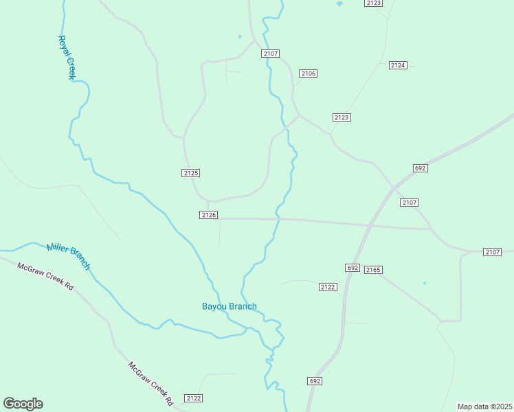 map of restaurants, bars, coffee shops, grocery stores, and more near 794 County Road 2125 in Burkeville