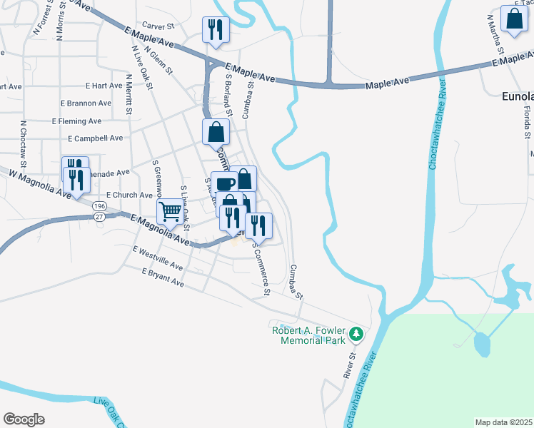 map of restaurants, bars, coffee shops, grocery stores, and more near 815 E Town Ave in Geneva