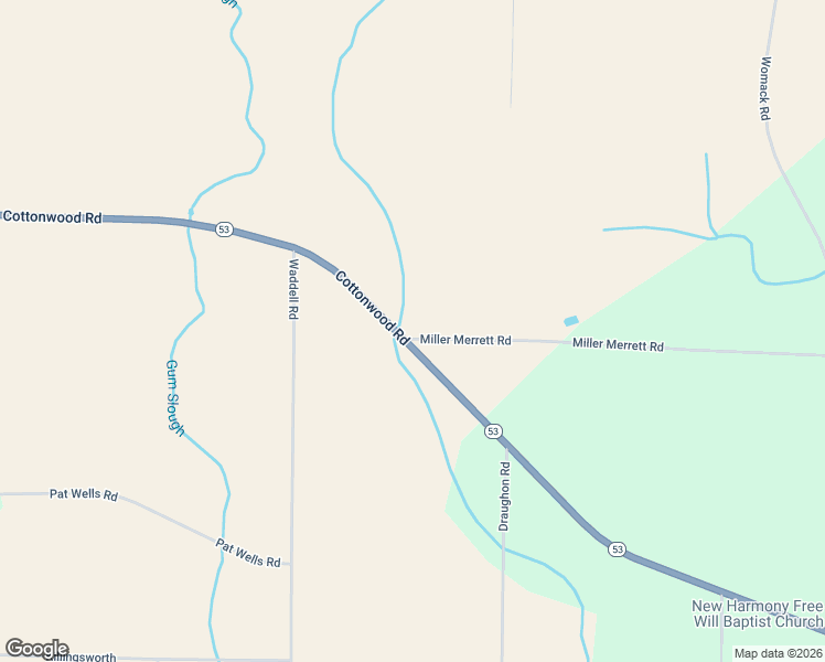 map of restaurants, bars, coffee shops, grocery stores, and more near 53 Miller Merrett Road in Cottonwood