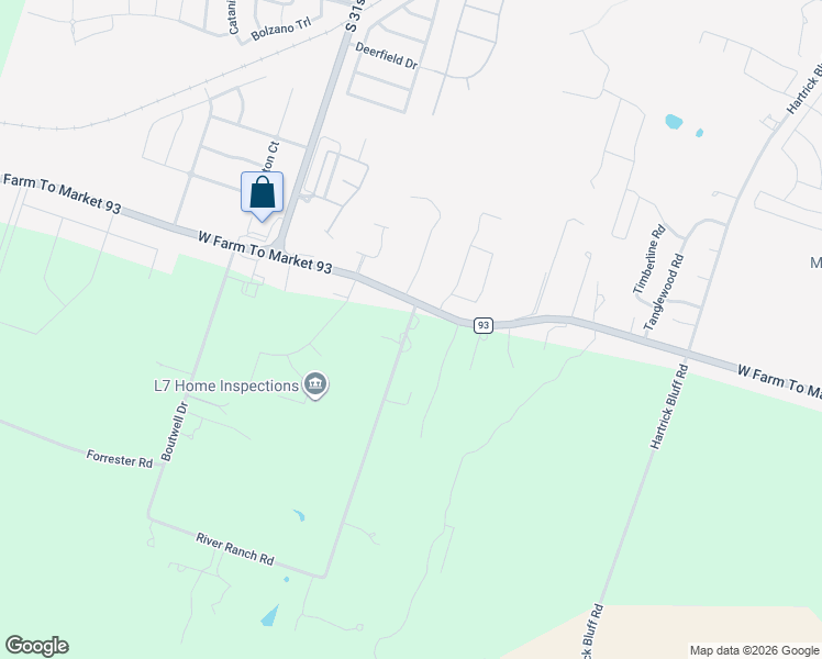 map of restaurants, bars, coffee shops, grocery stores, and more near 6911 Boutwell Lane East in Temple