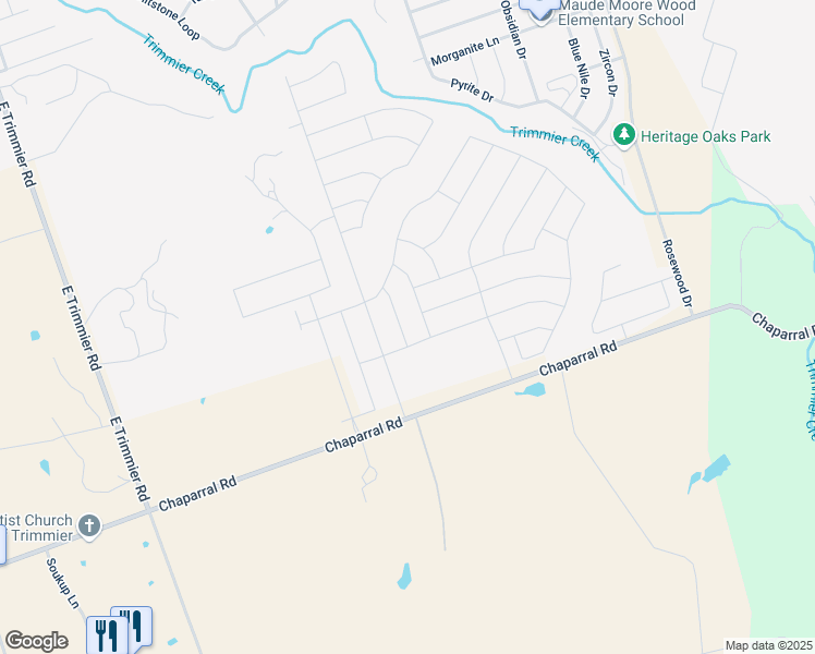 map of restaurants, bars, coffee shops, grocery stores, and more near 8505 Preserve Trail in Killeen