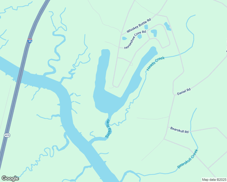map of restaurants, bars, coffee shops, grocery stores, and more near 1434 Horseshoe Cove Road in Waverly