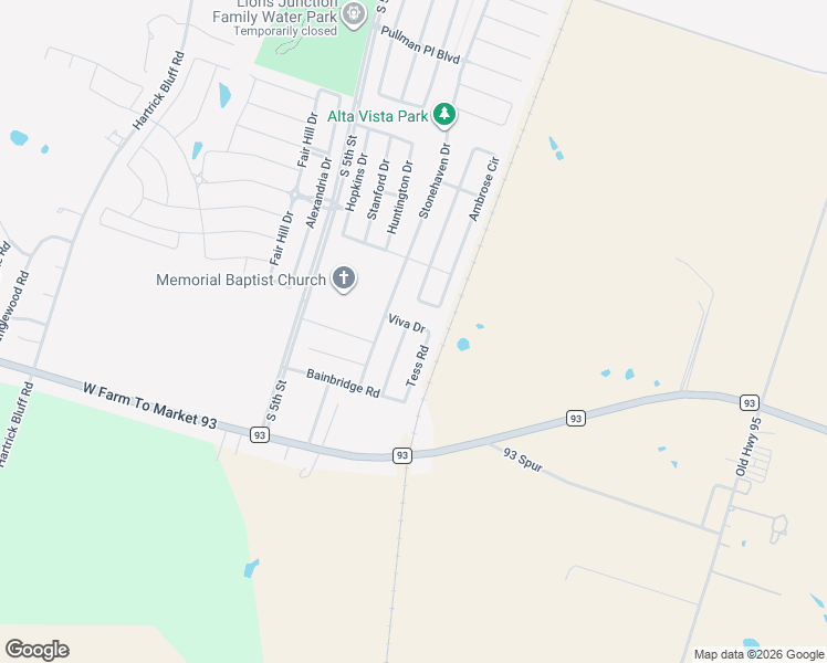 map of restaurants, bars, coffee shops, grocery stores, and more near 6213 Dorothy Muree Drive in Temple