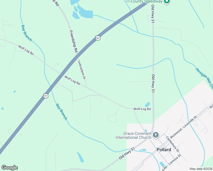 map of restaurants, bars, coffee shops, grocery stores, and more near 93 Trails Less Trodden in Flomaton