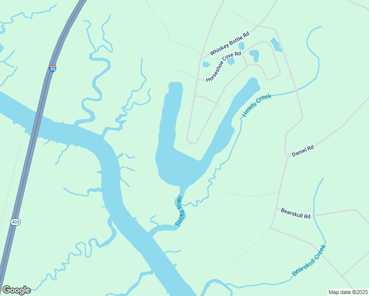 map of restaurants, bars, coffee shops, grocery stores, and more near 1434 Horseshoe Cove Road in Waverly