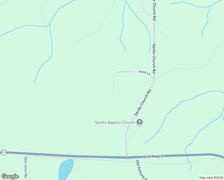 map of restaurants, bars, coffee shops, grocery stores, and more near 350 Perry Lane in Atmore