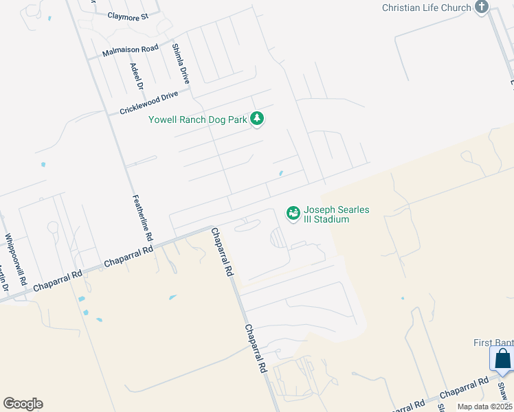 map of restaurants, bars, coffee shops, grocery stores, and more near 3525 Addison Street in Killeen