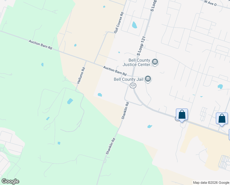 map of restaurants, bars, coffee shops, grocery stores, and more near 3021 Shanklin Road in Belton