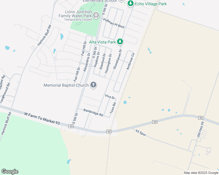 map of restaurants, bars, coffee shops, grocery stores, and more near 6041 Stonehaven Drive in Temple