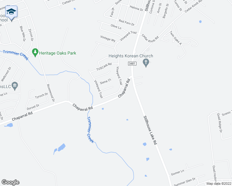 map of restaurants, bars, coffee shops, grocery stores, and more near 3337 Vineyard Trail in Harker Heights