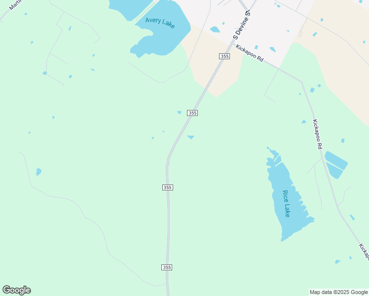 map of restaurants, bars, coffee shops, grocery stores, and more near 1565 Farm to Market Road 355 in Groveton